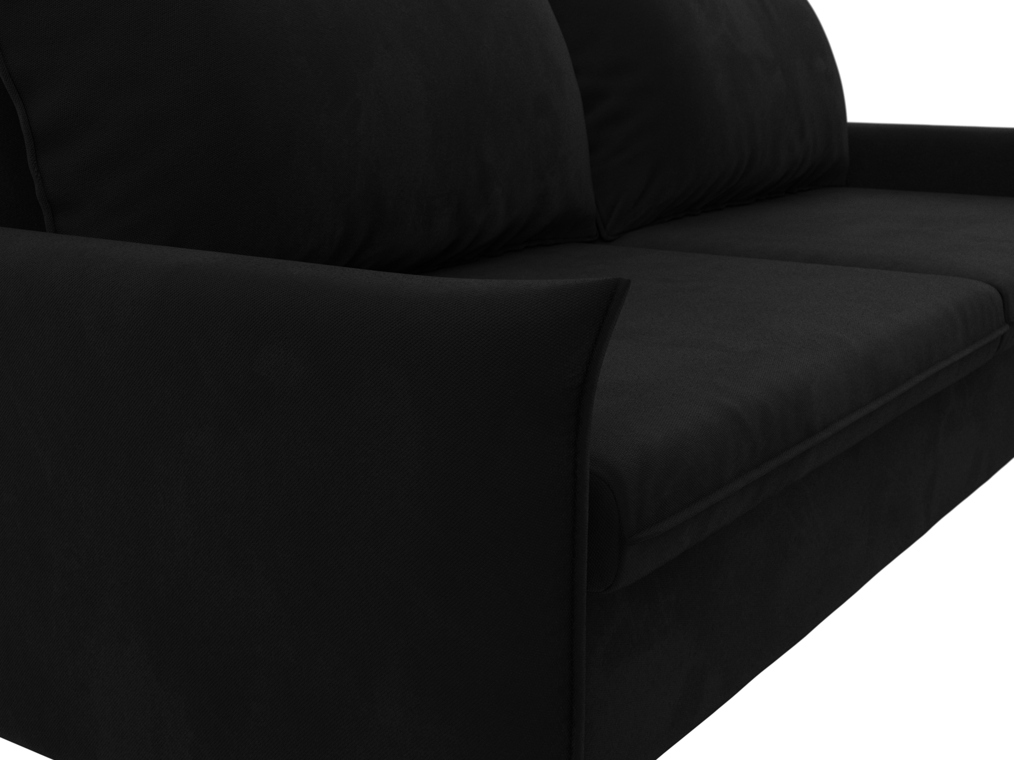 Прямой диван Хьюстон (Черный)
