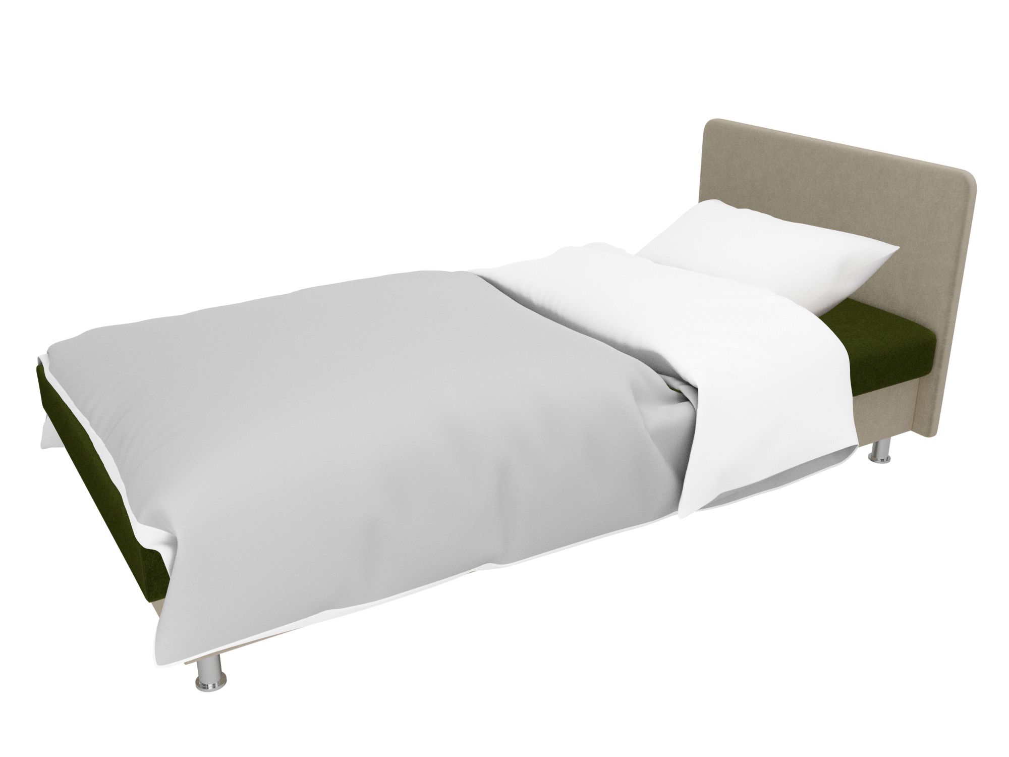 Кровать Мальта (Зеленый\Бежевый)