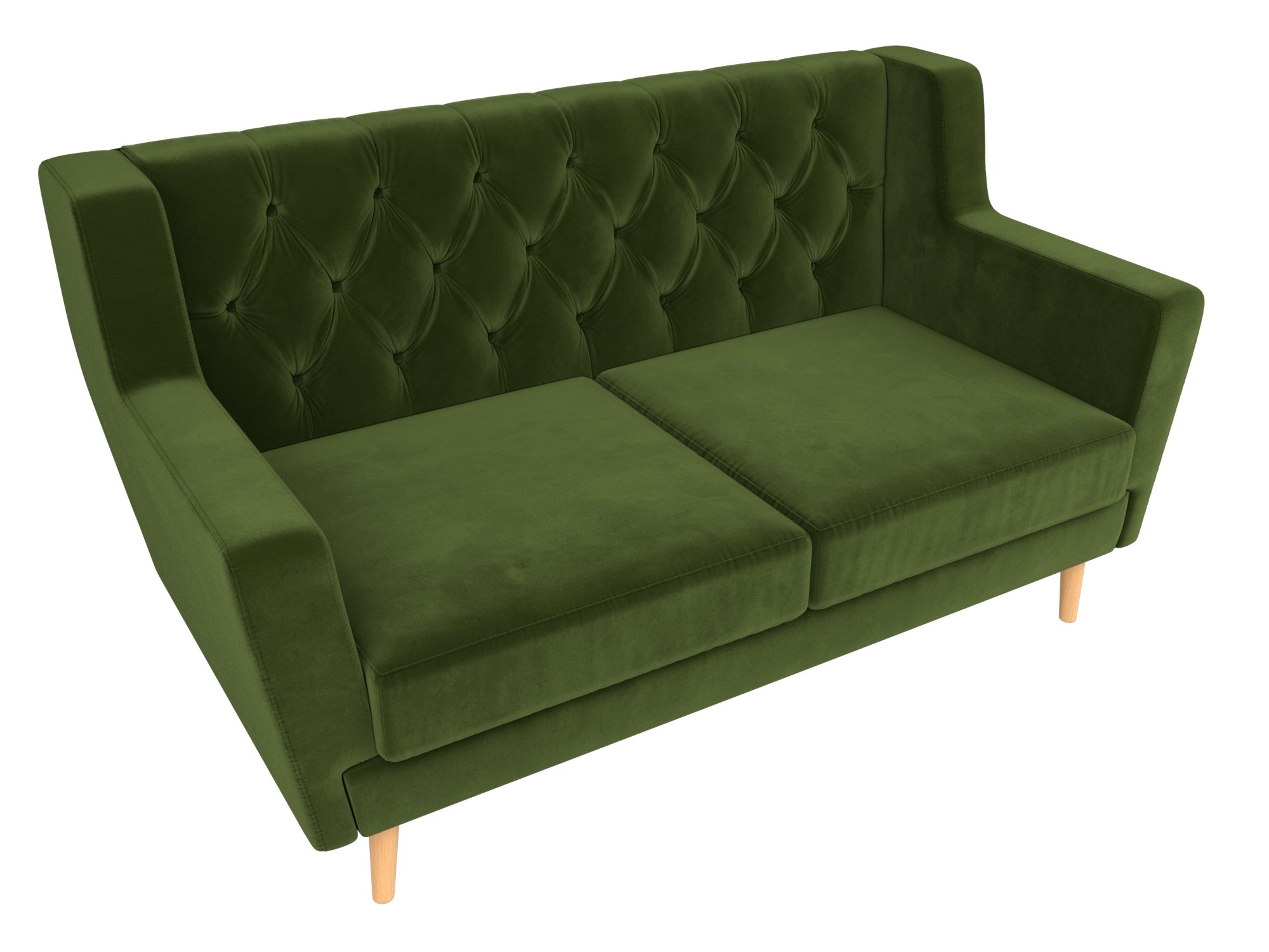 Прямой диван Брайтон 2 Люкс (Зеленый)