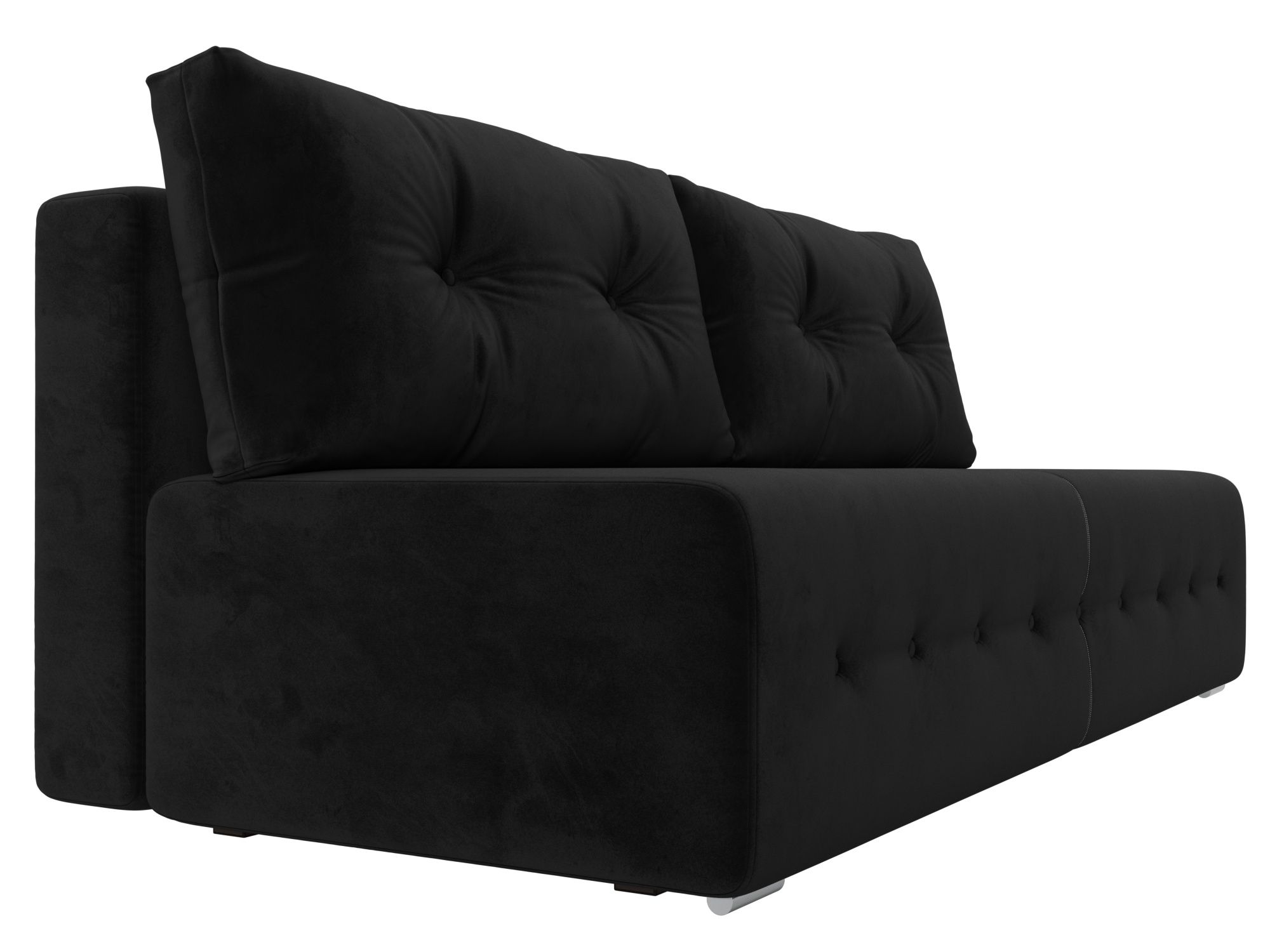 Прямой диван Лондон (Черный)