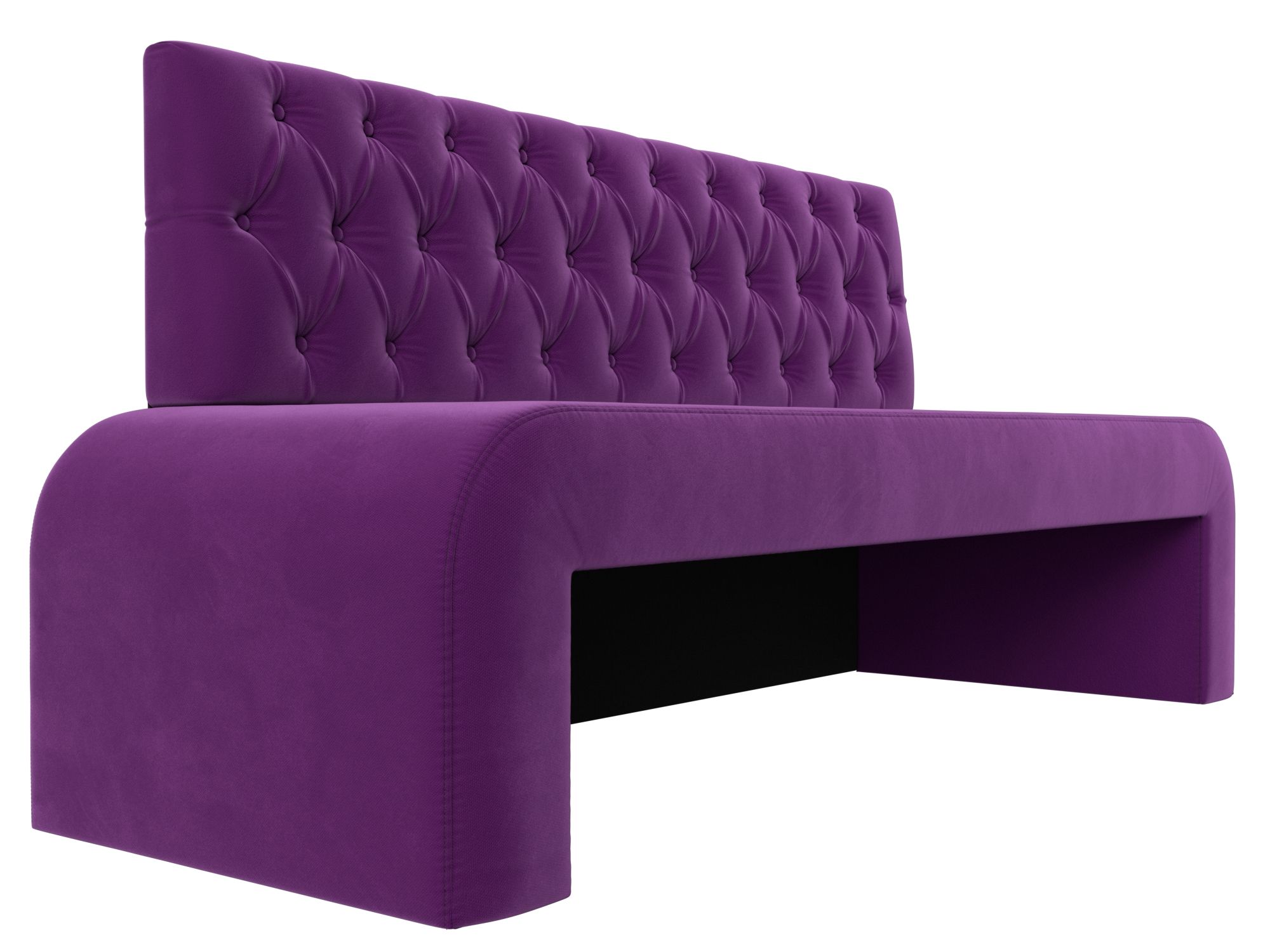 Кухонный прямой диван Кармен Люкс (Фиолетовый)