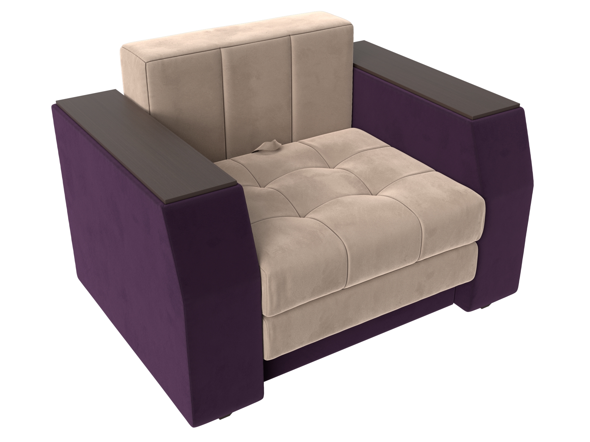 Кресло-кровать Атлантида (Бежевый\Фиолетовый)