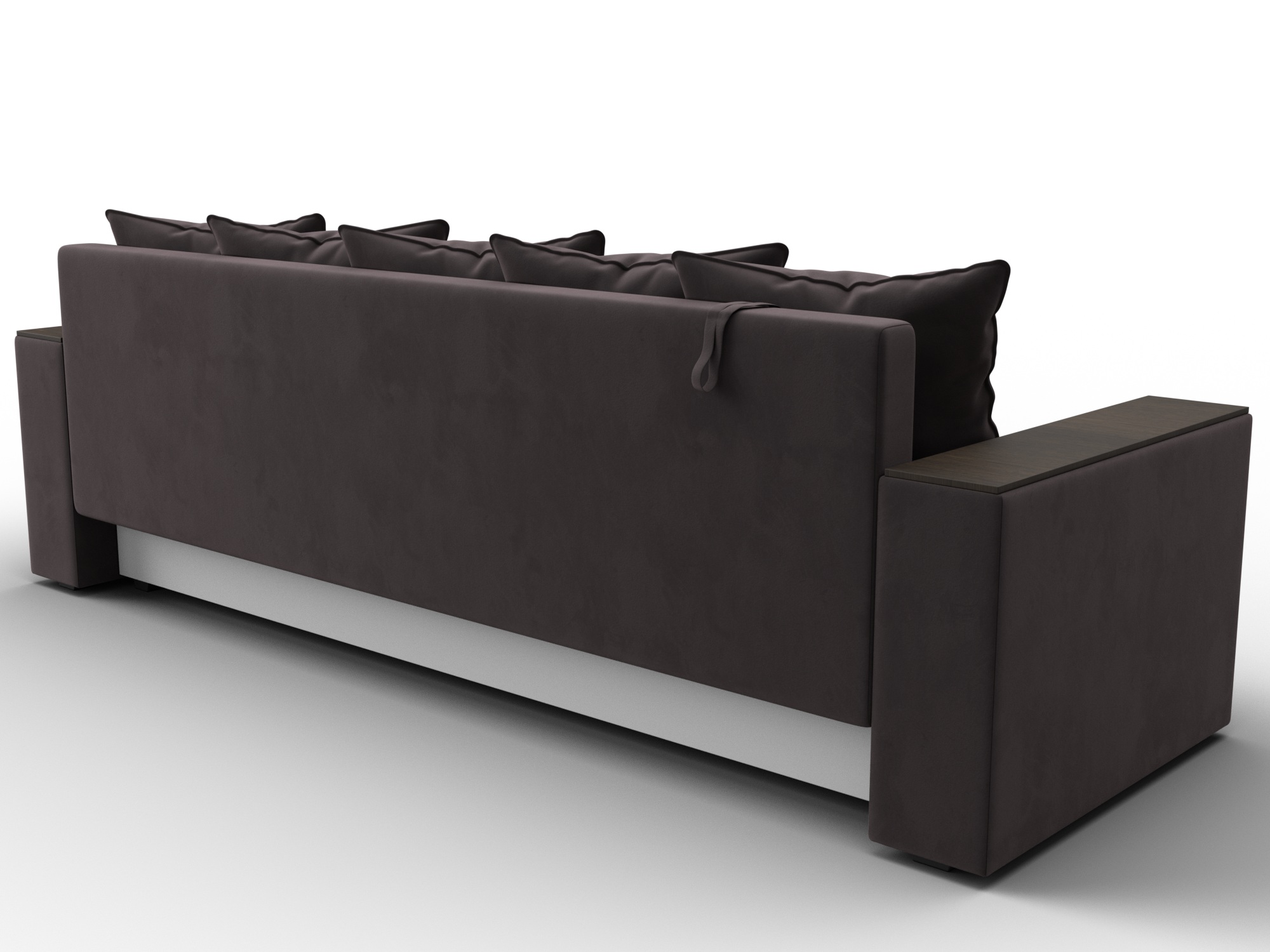 Диван прямой Дубай Лайт ( SEVEN 727 коричневый )