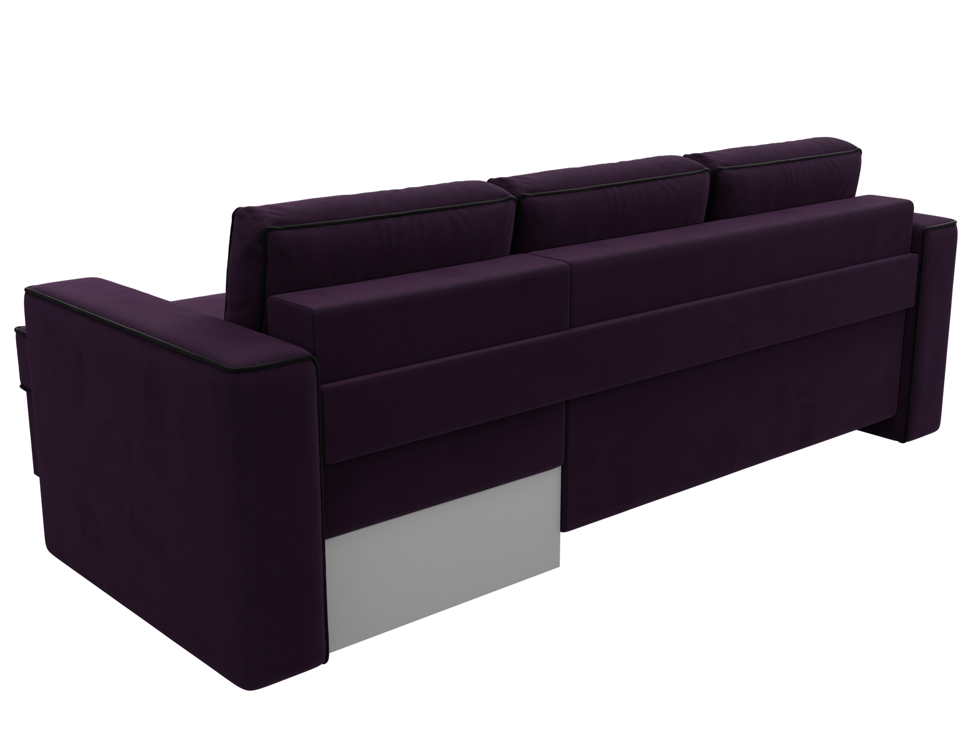 Угловой диван Принстон правый угол (Фиолетовый\Черный)