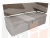 Кухонный прямой диван Стоун с углом (бежевый\коричневый)