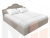 Интерьерная кровать Афина 160 (Бежевый)