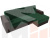 Угловой диван Эмир БС правый угол (Зеленый\Коричневый)