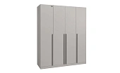 Шкаф 4-х створчатый Николь 24 Кашемир/Черный