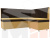 Кухонный угловой диван Уют правый угол (Желтый\коричневый)