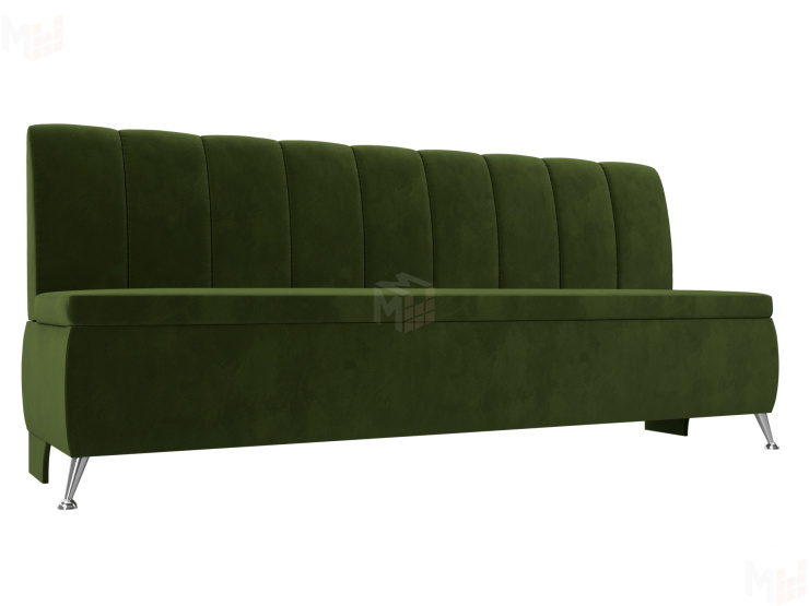 Кухонный прямой диван Кантри (Зеленый)