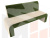 Кухонный прямой диван Кармен (Бежевый\Зеленый)