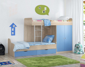 Кровать двухъярусная Дельта 18.04.01