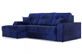 Угловой диван-кровать Лас-Вегас Синий левый