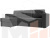 Угловой диван Принстон левый угол (Серый)