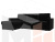 Угловой диван Траумберг левый угол (Черный)