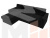 Угловой диван Траумберг левый угол (Черный)