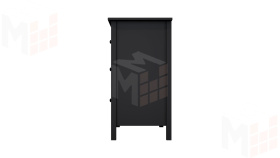 Комод КЫМОР 3 ящика черный