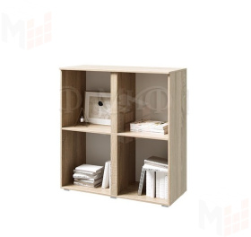 Тумба Ким 4 двери (сонома/графит софт)