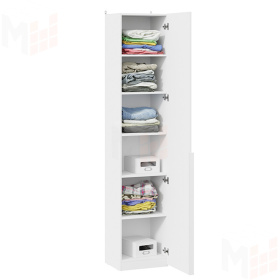 Шкаф для белья с глухой дверью Порто - СМ-393.07.211 Белый