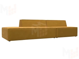 Диван прямой модульный Монс Модерн левый ( BRUT 10 желтый )