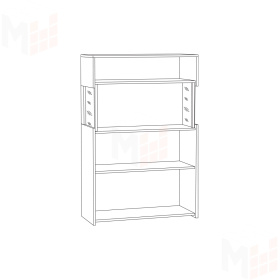 Комод с витриной Трувор 13.306