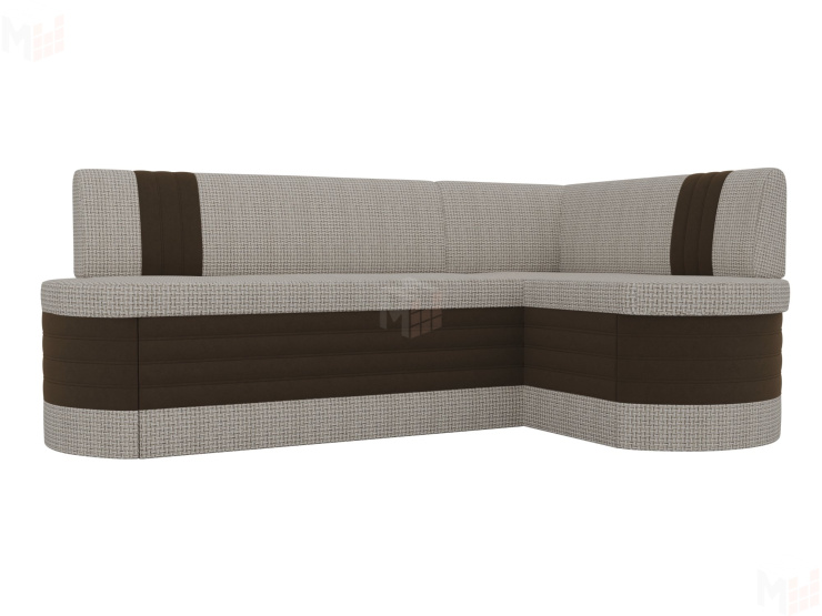 Кухонный угловой диван Токио правый угол (Корфу 02\коричневый)