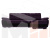 Угловой диван Нэстор правый угол (Фиолетовый\Черный)