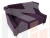 Прямой диван Бронкс (Фиолетовый)