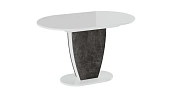 Стол обеденный Монреаль Тип 1 Белый глянец, Моод темный