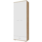 Шкаф с ящиком ИТАЛИЯ ШК1Я-800 сонома/белый глянец