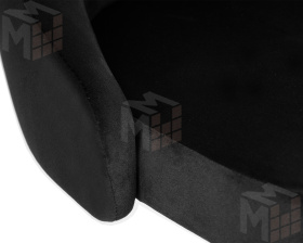 Стул барный DOBRIN JOSEPH BLACK (черный велюр (MJ9-101))