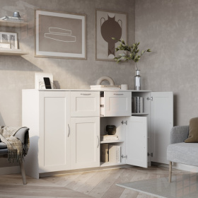 2.02.03.300.1 СИРИУС тумба 4 двери и 2 ящика 156х95 белая RU