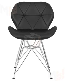 Стул обеденный DOBRIN BUTTERFLY CHROME (ножки хром, цвет чёрный)