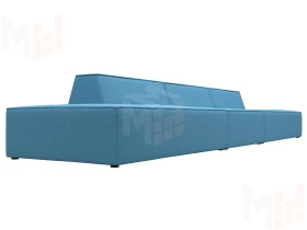 Диван прямой модульный Монс Лонг ( Амур голубой )