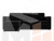 Угловой диван Принстон левый угол (черный\серый)