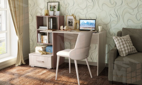 Компьютерный стол ПКС-10 Шимо светлый-Шимо темный