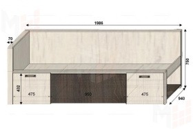 Детская мебель Фанки Тайм, композиция № 6