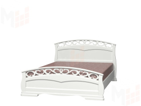 Кровать Грация-1 (140*200) античный белый