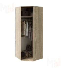 Шкаф Ким угловой (сонома/графит)