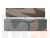 Кухонный прямой диван Стоун (Серый\Коричневый)
