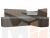 Кухонный угловой диван Тефида правый угол (Серый\Коричневый)