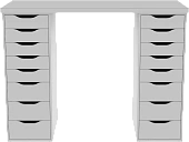 Стол письменный Ингар 2/88  белый
