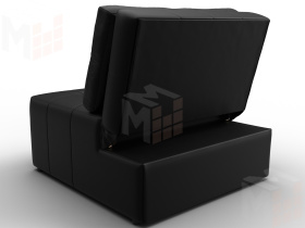 Кресло-кровать Лига-107 (80) ( GRIFON 18 черный )
