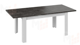 Стол обеденный Ванкувер тип 1  Белый, Ателье темный
