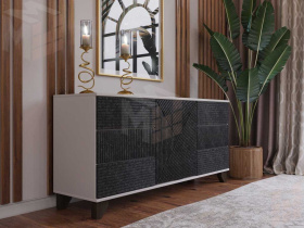 Комод Копенгаген (Белый/серый графит)