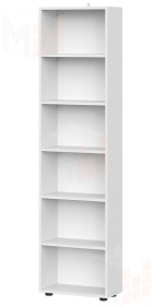 Стеллаж с полками Токио Белый текстурный