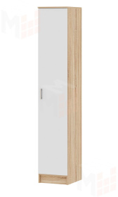 Пенал СОЛО Беатрис Сонома-Белый глянец