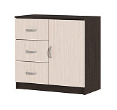 Комод с 3 ящиками и 1 створкой Басса КМ-553 М венге - дуб белфорт