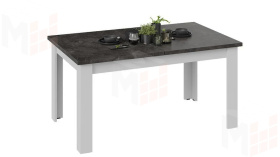 Стол обеденный Ванкувер тип 1  Белый, Ателье темный