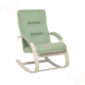 Кресло-качалка Leset Милано (Слоновая кость/V14 бирюзовый)